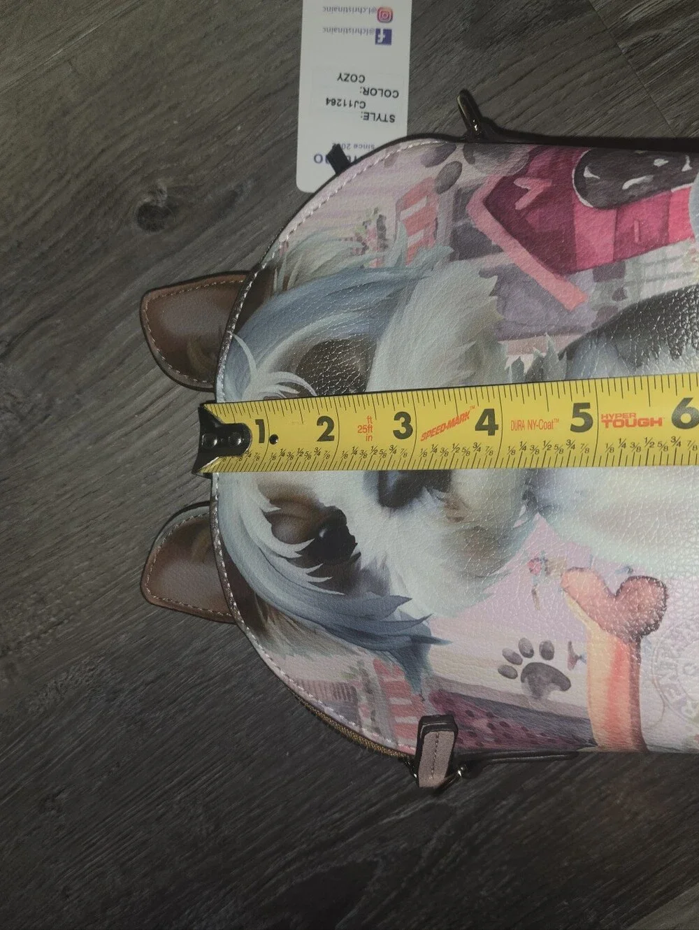 NWT Brentano Yorkie Crossbody Bag Cute Dog Puppy Purse - Picture 6 of 6